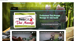 Desktop Screenshot of peoriahomethaimassage.com