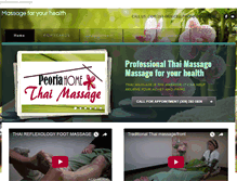 Tablet Screenshot of peoriahomethaimassage.com